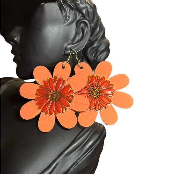 3”Flare For Big Hair Statement Earrings - Picture 7 of 8